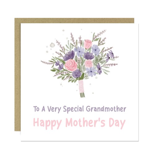 Happy Mothers Day Card To A Special Grandmother Floral Card