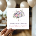 Happy Mothers Day Card To A Special Grandmother Floral Card