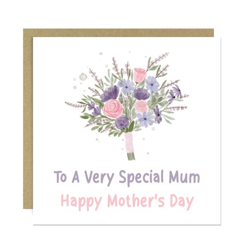 Mothers Day Card To A Special Mum Card For Mothers Day Floral
