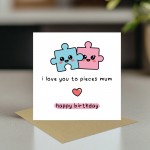 Birthday Card For Mum With Envelope Included Happy Birthday Card