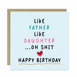 Funny Birthday Card For Dad Or Daughter Dad Birthday Daughter