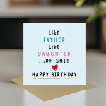 Funny Birthday Card For Dad Or Daughter Dad Birthday Daughter