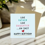 Funny Birthday Card For Dad Or Daughter Dad Birthday Daughter