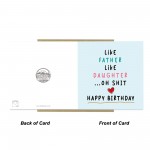 Funny Birthday Card For Dad Or Daughter Dad Birthday Daughter