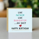 Funny Birthday Card For Dad Or Daughter Dad Birthday Daughter