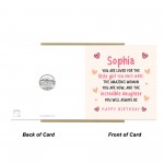 Personalised Birthday Card For Daughter Square Card With Envelop