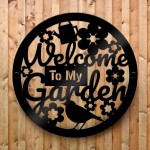 Garden Welcome Sign Garden Signs For Outside Acrylic Wall Plaque