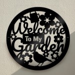 Garden Welcome Sign Garden Signs For Outside Acrylic Wall Plaque