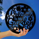 Welcome Sign For Garden 35cm Garden Signs For Outside Acrylic