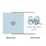 Personalised 50th Birthday Card For Men For Dad Grandad Uncle