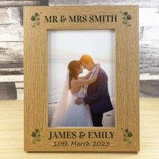Personalised Wedding Day Photo Frame and Heart Gift For Husband