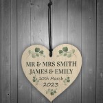 Personalised Mr & Mrs Plaque Wedding Gift For Husband Wife