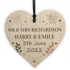 Personalised Wedding Day Gift For Husband Wife Couple Mr & Mrs
