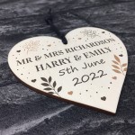 Personalised Wedding Day Gift For Husband Wife Couple Mr & Mrs