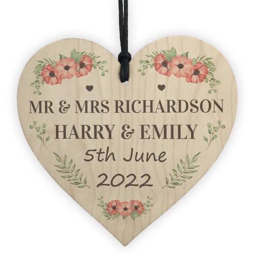 Personalised Wedding Gift For Husband Wife Couple Mr & Mrs Sign