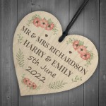 Personalised Wedding Gift For Husband Wife Couple Mr & Mrs Sign