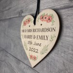 Personalised Wedding Gift For Husband Wife Couple Mr & Mrs Sign