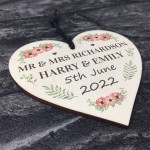 Personalised Wedding Gift For Husband Wife Couple Mr & Mrs Sign