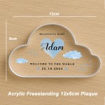 Welcome To The World Gift For Baby Boy Personalised Decor