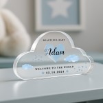 Welcome To The World Gift For Baby Boy Personalised Decor