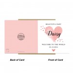 New Baby Card Watercolour Personalised Welcome to the World Card