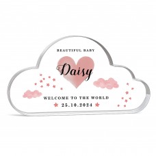 Welcome To The World Gift For Baby Girl Personalised Nursery
