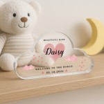 Welcome To The World Gift For Baby Girl Personalised Nursery