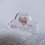 Welcome To The World Gift For Baby Girl Personalised Nursery