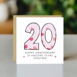 20th Wedding Anniversary Card With Envelope Card For Wife