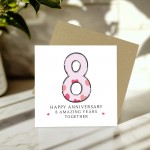 8th Wedding Anniversary Card With Envelope 8th Anniversary Cards