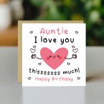 Birthday Card For Auntie With Envelope Birthday Auntie Card