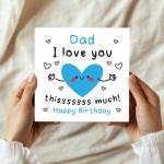 Birthday Card For Dad With Envelope Included Happy Birthday Card
