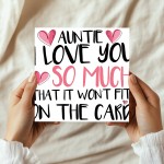 Card For Auntie Birthday With Envelope Thank You Card For Auntie