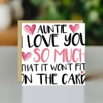 Card For Auntie Birthday With Envelope Thank You Card For Auntie
