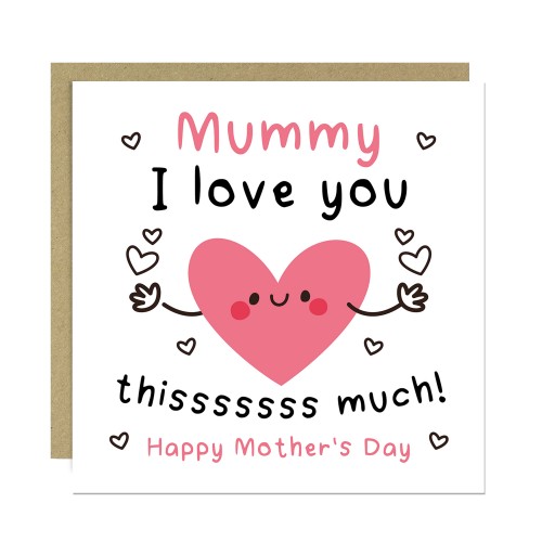 Mothers Day Card For Mummy With Envelope Mothers Day Cards