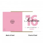 PERSONALISED 16th Birthday Card For Daughter Granddaughter Niece
