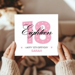 PERSONALISED 18th Birthday Card For Daughter Granddaughter Niece