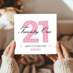 ERSONALISED 21st Birthday Card For Daughter Granddaughter Niece