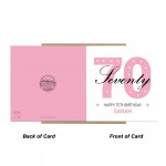 PERSONALISED 70th Birthday Card For Nan Auntie Mum Friend