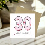 30th Wedding Anniversary Card With Envelope Anniversary Cards