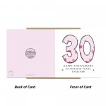 30th Wedding Anniversary Card With Envelope Anniversary Cards