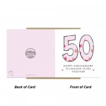50th Wedding Anniversary Card With Envelope Card For Him Her