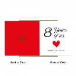 8th Anniversary Card For Husband Wife Boyfriend Girlfriend