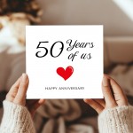 50th Anniversary Card For Husband Wife Grandparents
