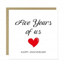 5th Anniversary Card For Husband Wife Boyfriend Girlfriend