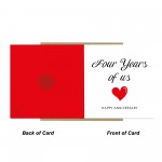 4th Anniversary Card For Husband Wife Boyfriend Girlfriend 4th Anniversary Card For Husband Wife Boyfriend Girlfriend