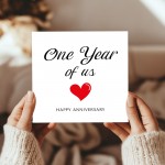 1st Anniversary Card For Husband Wife Boyfriend Girlfriend