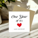 1st Anniversary Card For Husband Wife Boyfriend Girlfriend
