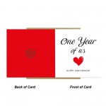 1st Anniversary Card For Husband Wife Boyfriend Girlfriend