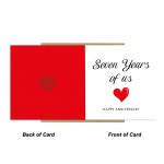 7th Anniversary Card For Husband Wife Boyfriend Girlfriend